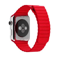 Кожаный ремешок Leather Loop для Apple Watch 38/40/41mm Red